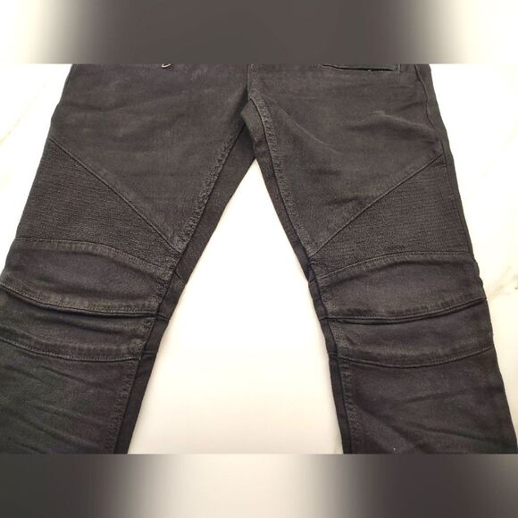 Hudson Blunder V2 Skinny Biker Moto Motorcycle Jeans Pants Black Denim Sz 29 - Picture 10 of 16
